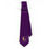 Thumbnail: Just Tailored Solid Purple Tie with Handkerchief
