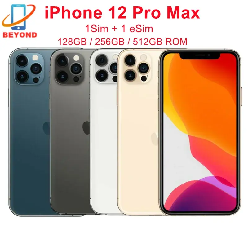 Genuine Apple iPhone 12 Pro Max 128/256/512gb ROM Original 6.7" Retina OLED RAM