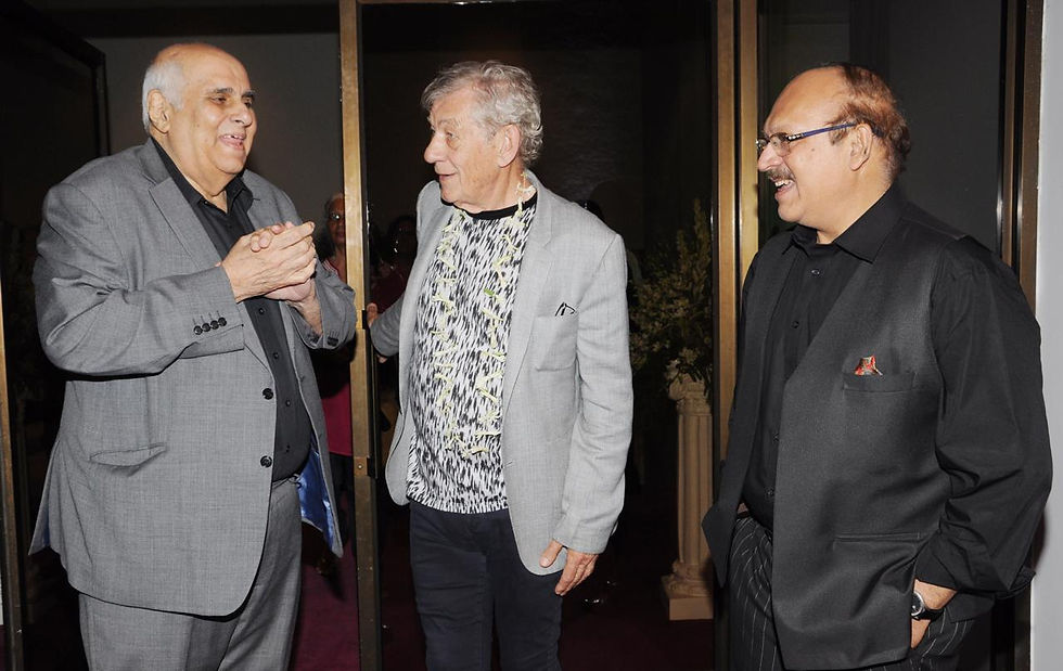 Authentic leaders, all. With Khushroo N. Suntook (Chairman - NCPA) and Sir Ian McKellan.