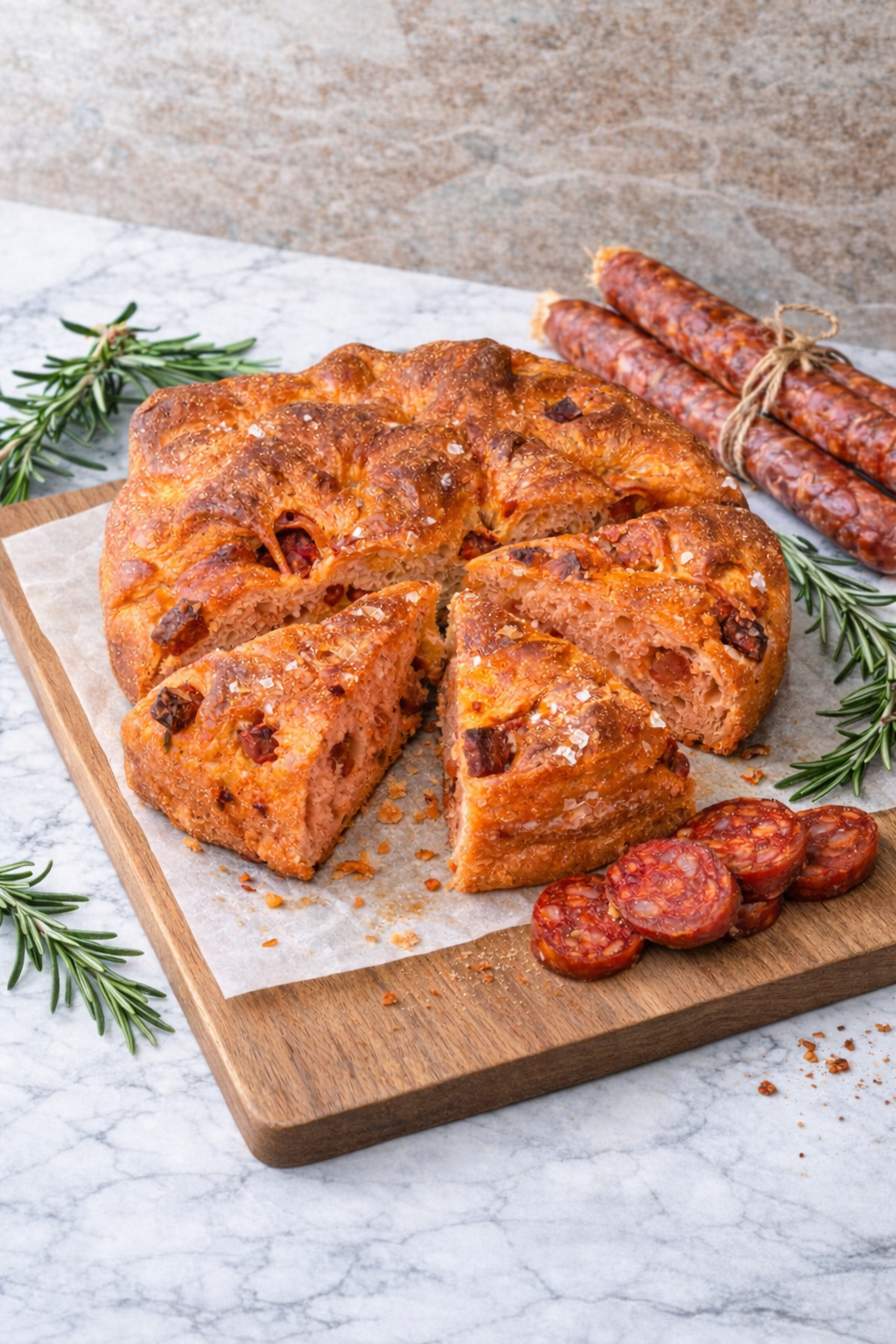 Chorizo & Smoked Paprika Focaccia