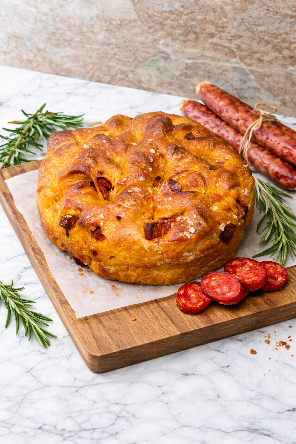 Chorizo & Smoked Paprika Focaccia