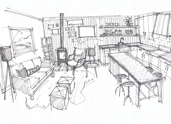 Interior Design Line Drawings