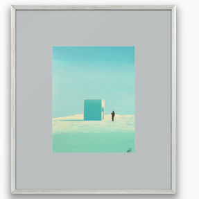 green painting, minimalistic painting, modern art wall decoration