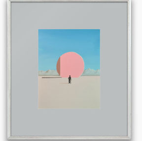 minimalistic painting, pink painting, modern painting