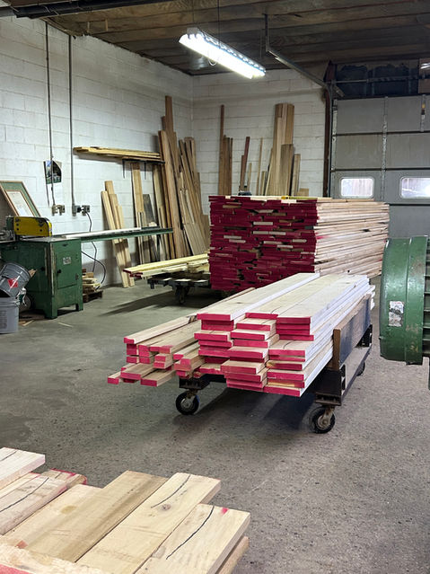 Lifts of hardwood ready to be machined for both large scale industrial and small individual projects. 
