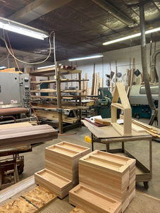 Interior view of our shop.  