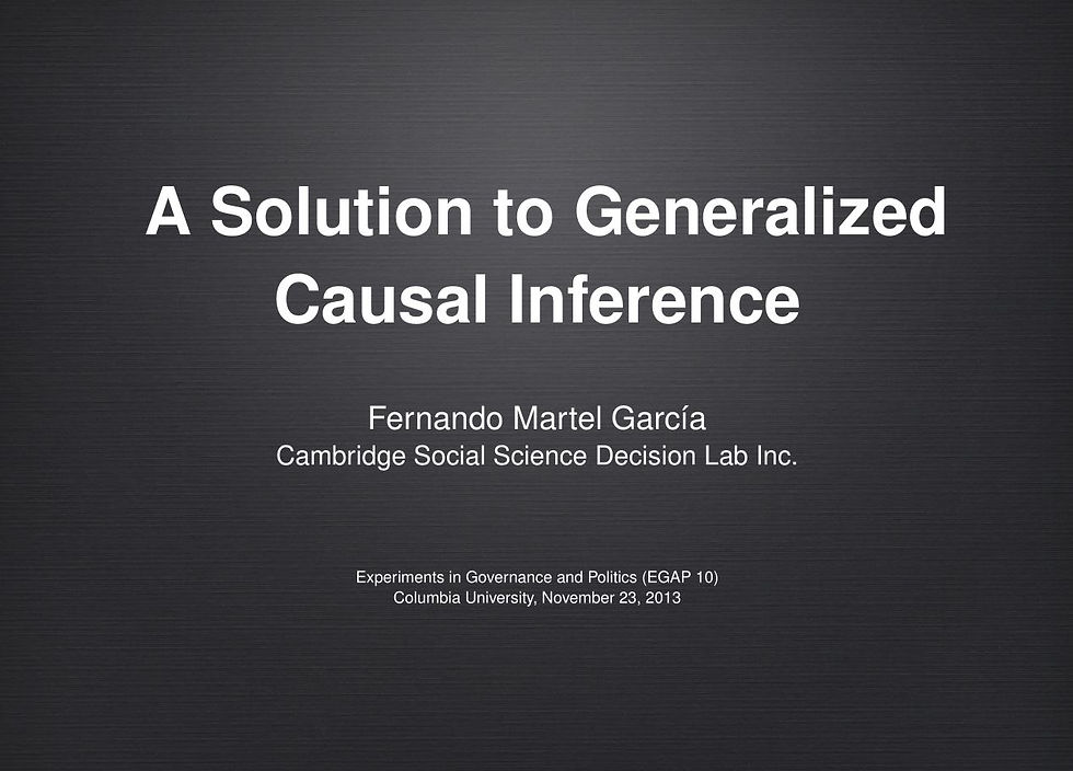 Generalizability - Take 3