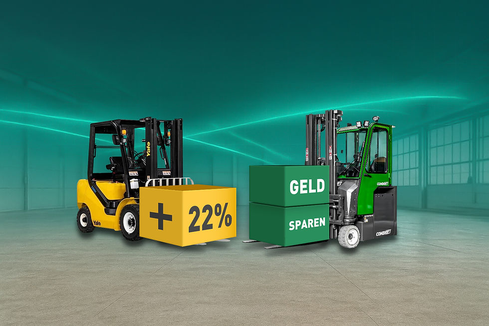 In Elektro-Stapler investieren lohnt sich jetzt doppelt.