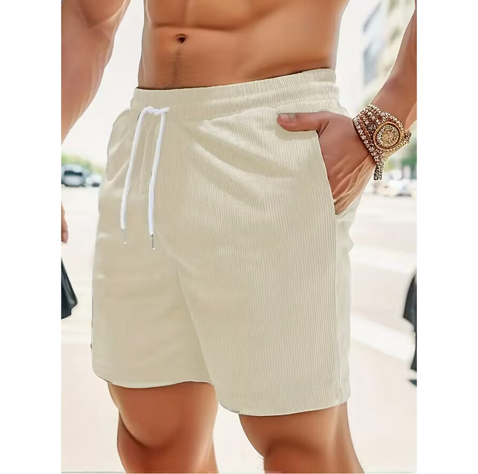 Thumbnail: Midnight Ribbed Lounge Shorts