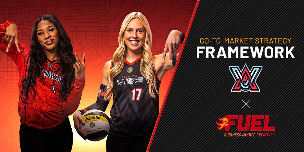 In 2024, Fuel BMC provided go-to-marketing strategy framework and creative execution for Atlanta Vibe Pro Volleyball.