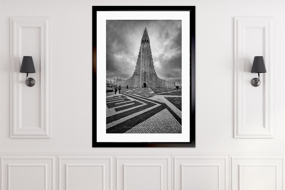 Miniaturbild: Hallgrimskirkja Cathedral Church framed photograph