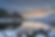 Sunset Over the Frozen Llynnau Mymbyr Lakes