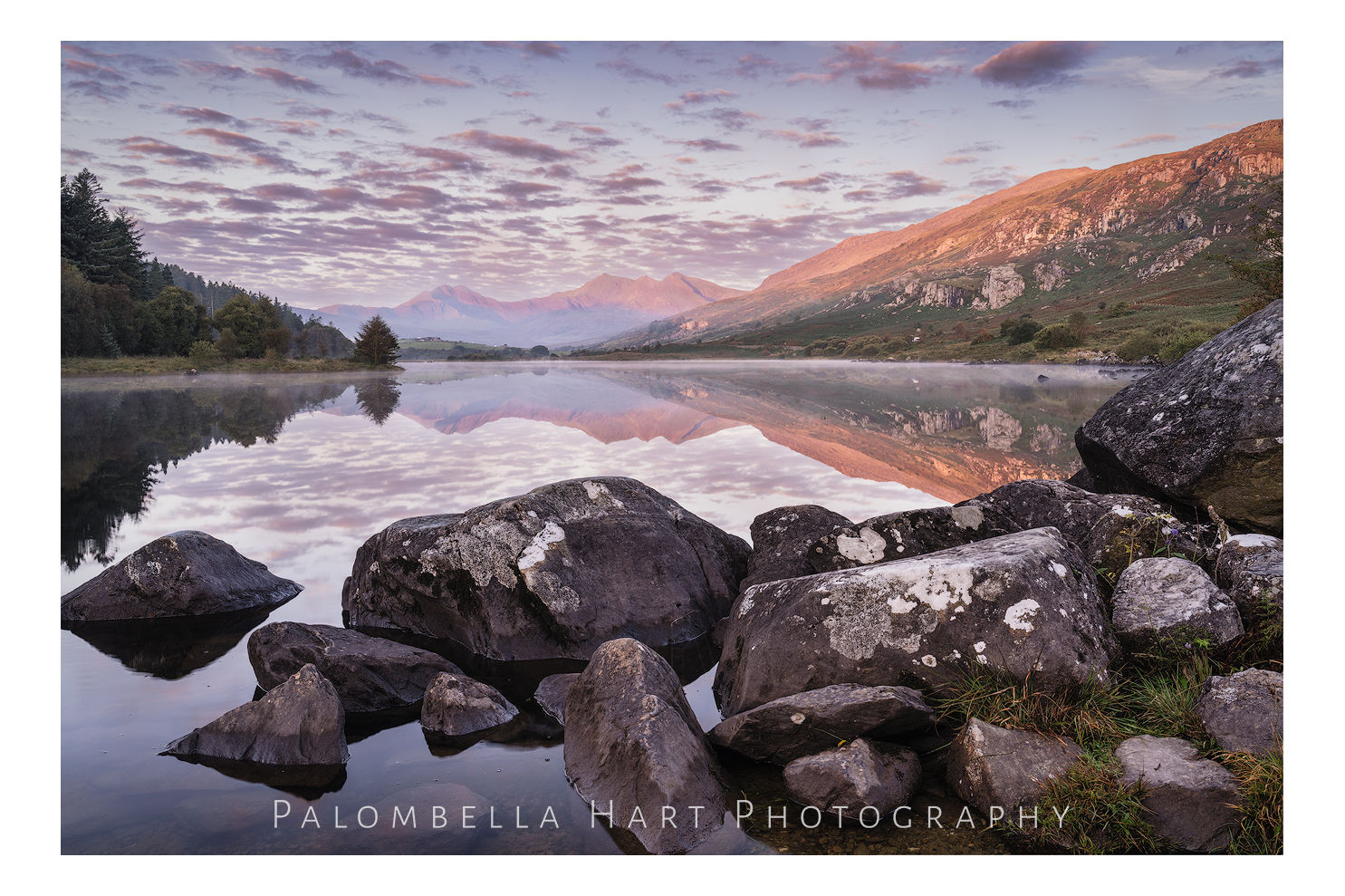 Sunrise over Llynnau Mymbyr Lakes Photograph