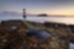 Trwyn Du Lighthouse at Sunrise photograph