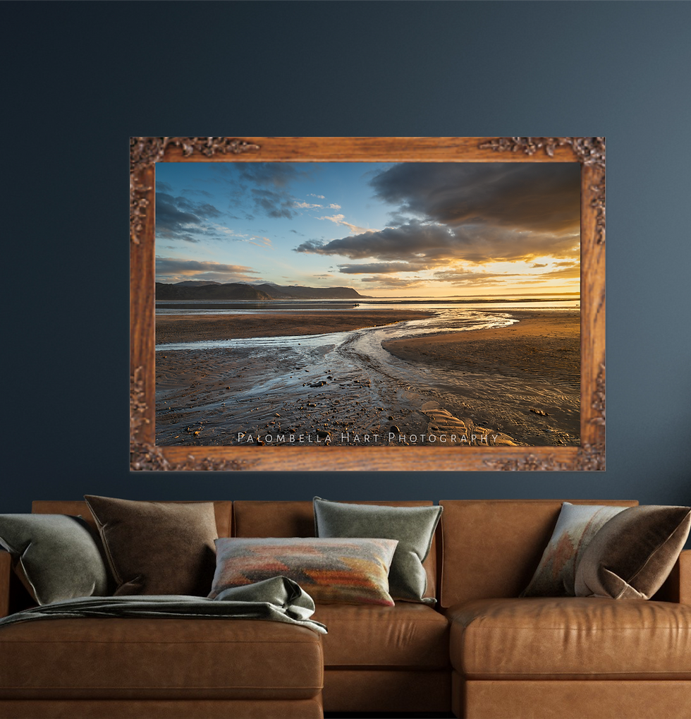 Miniaturbild: Sunset at West Shore Beach, Llandudno Photograph
