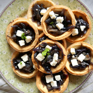 Red Onion And Goats' Cheese Tartlets