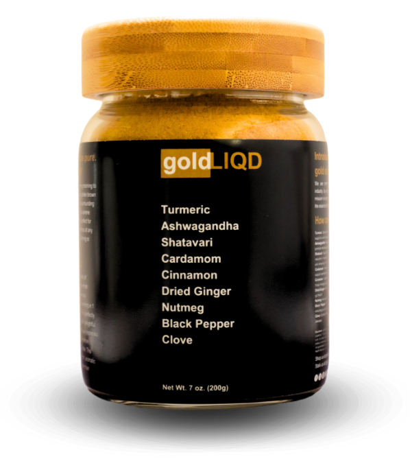 goldLIQD jar golden latte superblend
