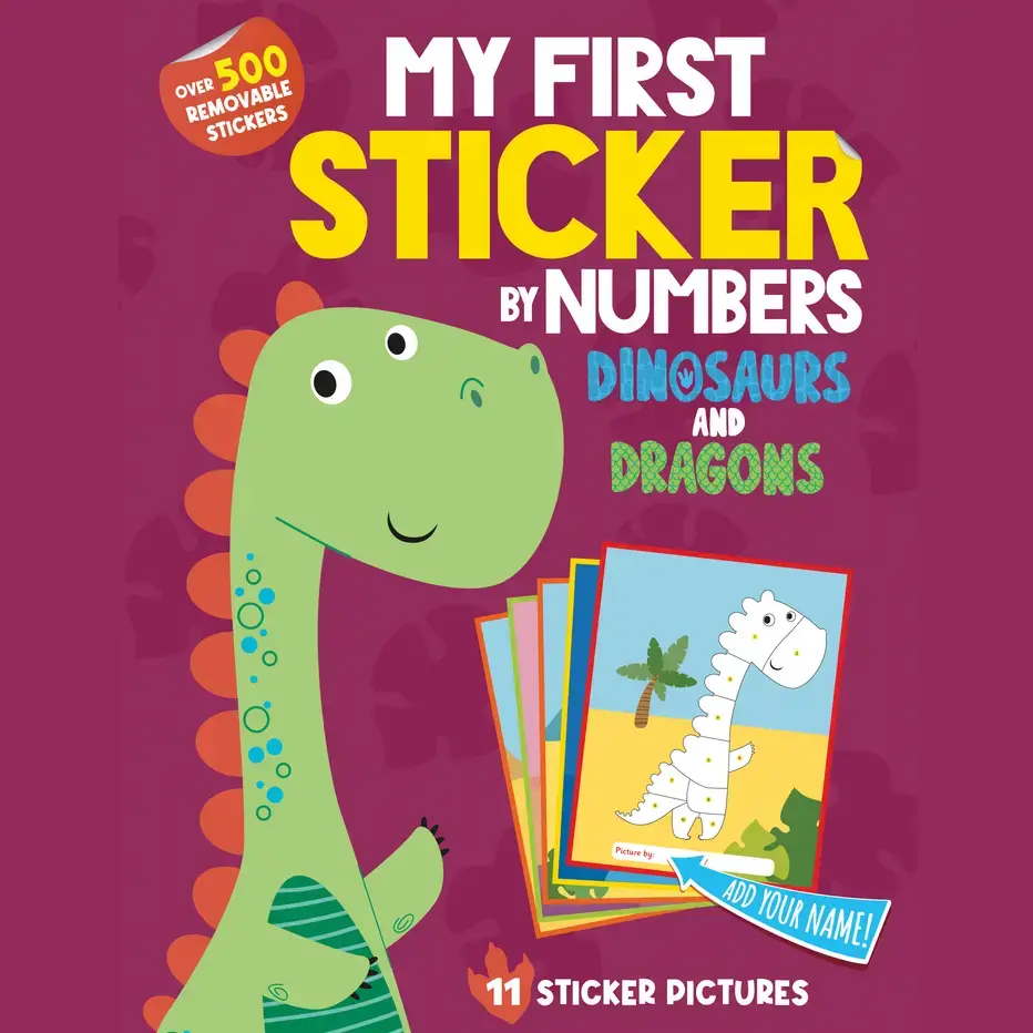 My First Sticker by Numbers: Dinosaurs & Dragons