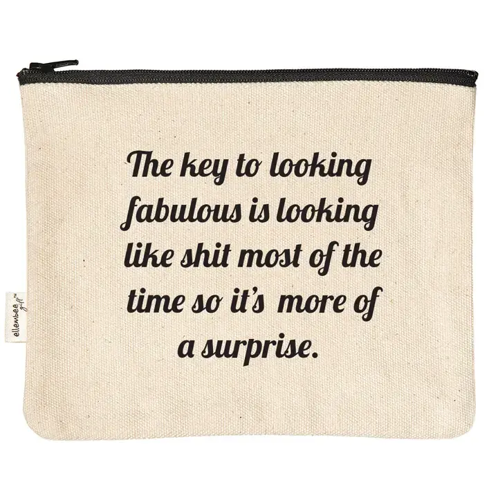 The Key To Looking Fabulous Pouch
