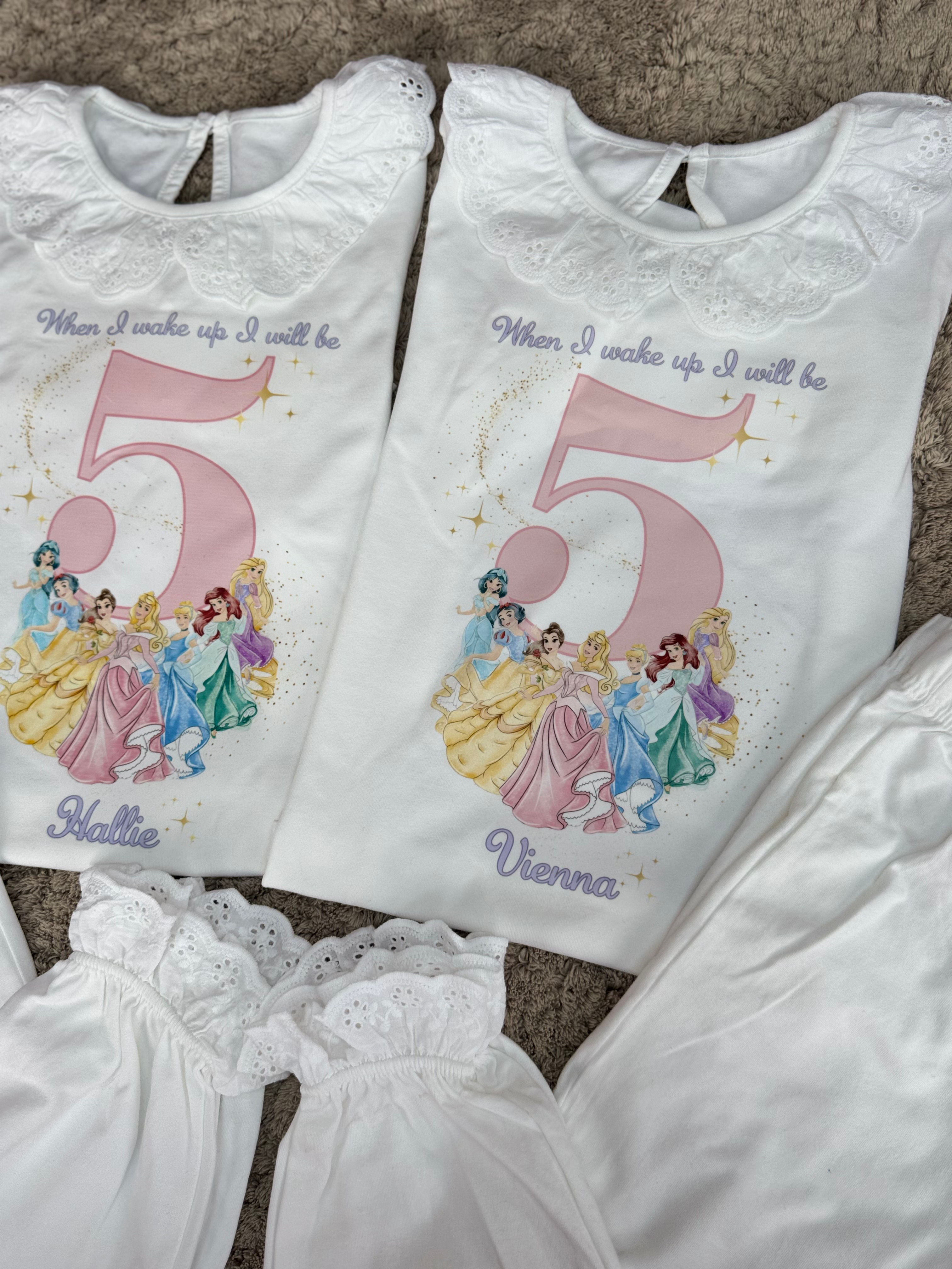 Princess print pyjamas