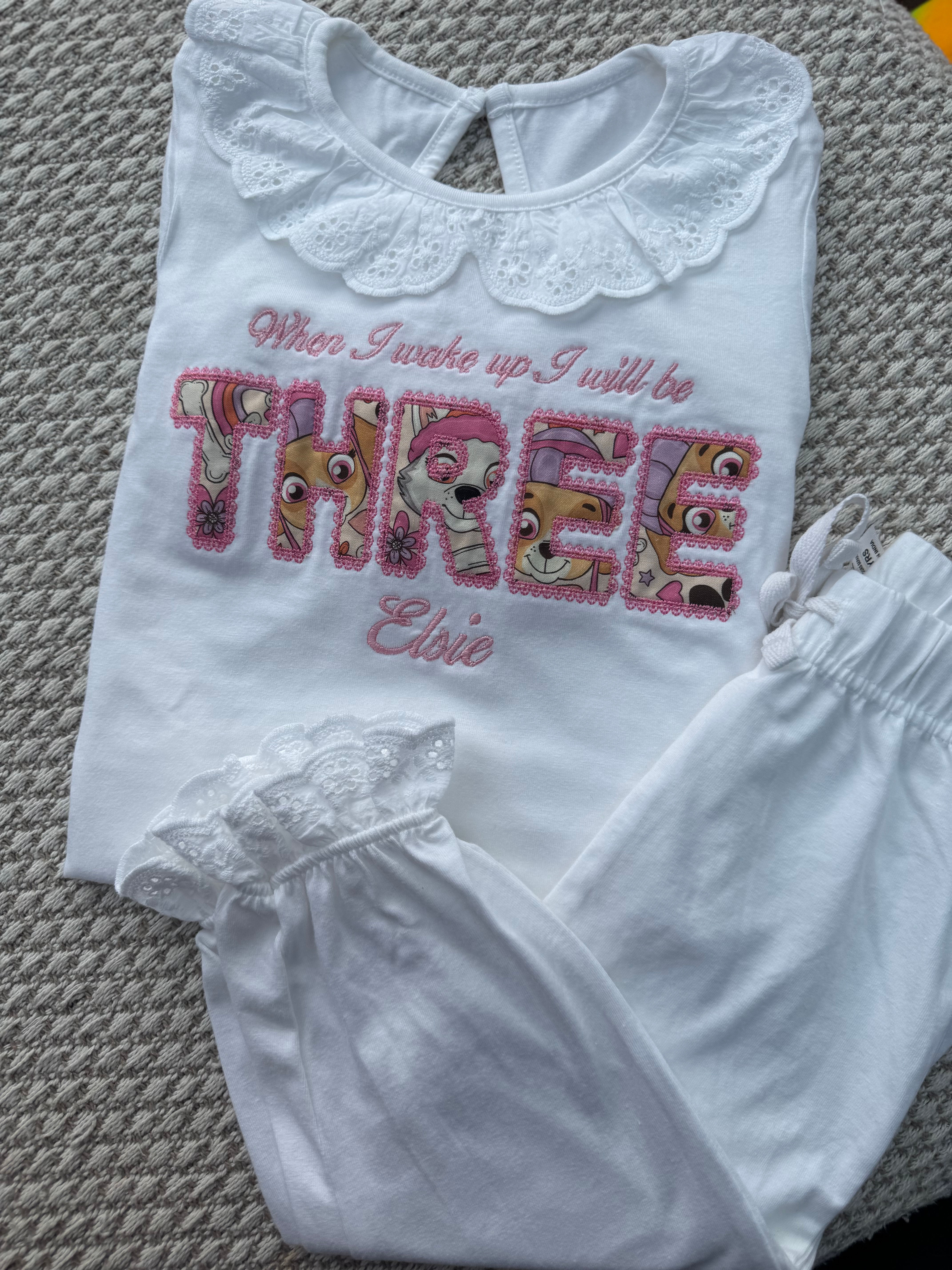 Skye applique pyjamas