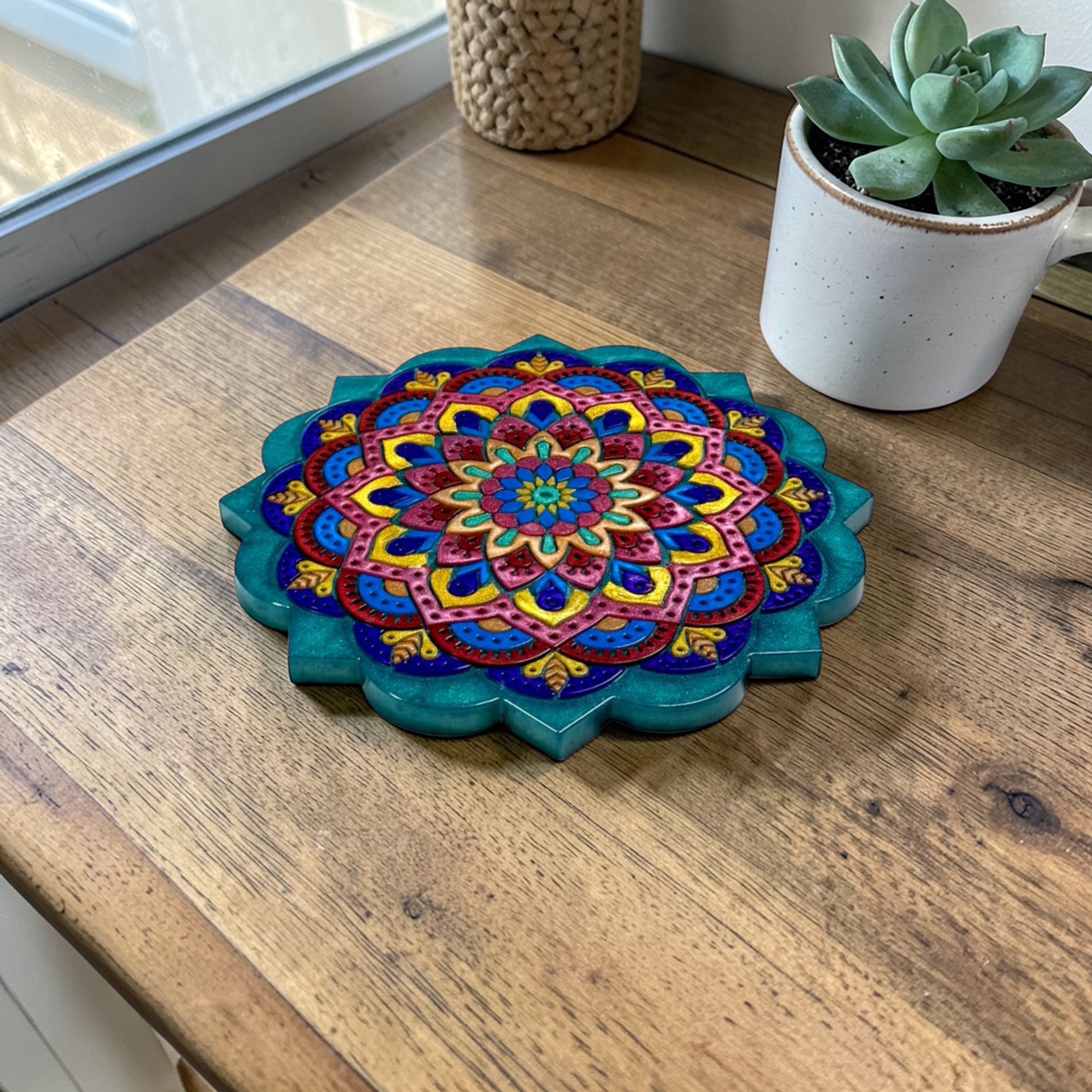 Handmade Original Mandala Trivet
