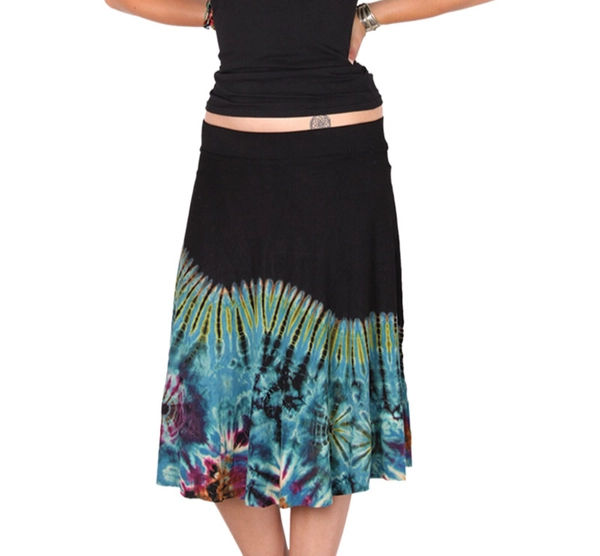 Tie Dye Midi Skirt