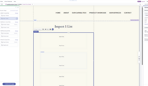 web site building example