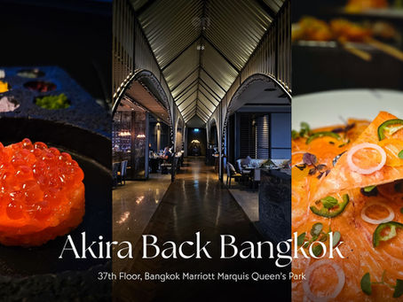Essence of Ora King Salmon menu at Akira Back Bangkok