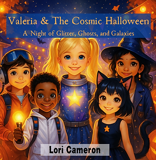 Valeria & The Cosmic Halloween Book Cover by Lori Cameron 