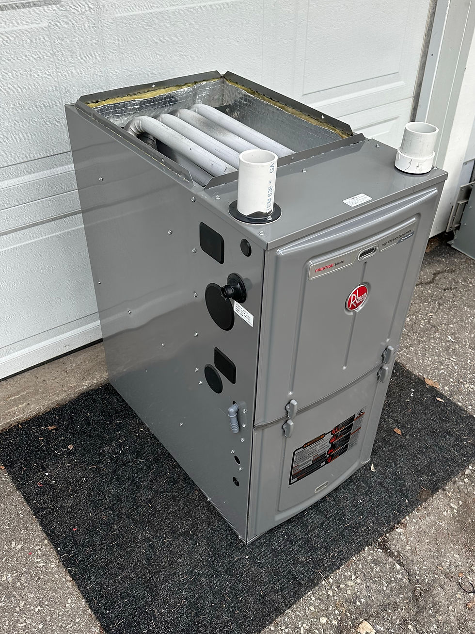 Thumbnail: Rheem 60,000 BTU Gas Furnace - Two Stage, Variable Speed - MINT