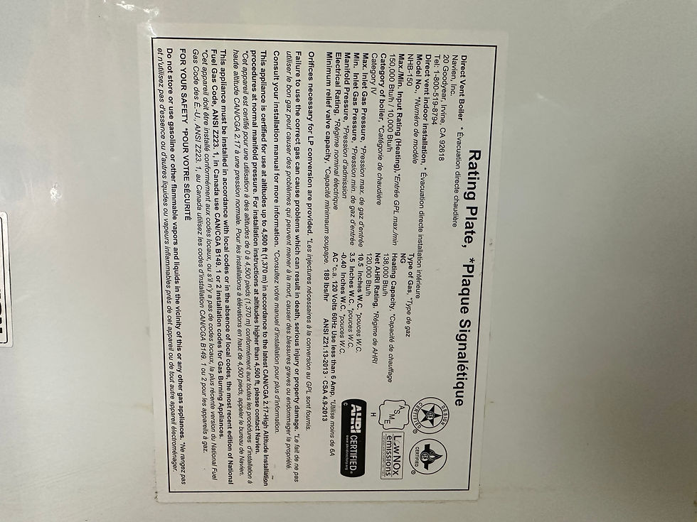 Thumbnail: Navian NHB-150 Gas Boiler 