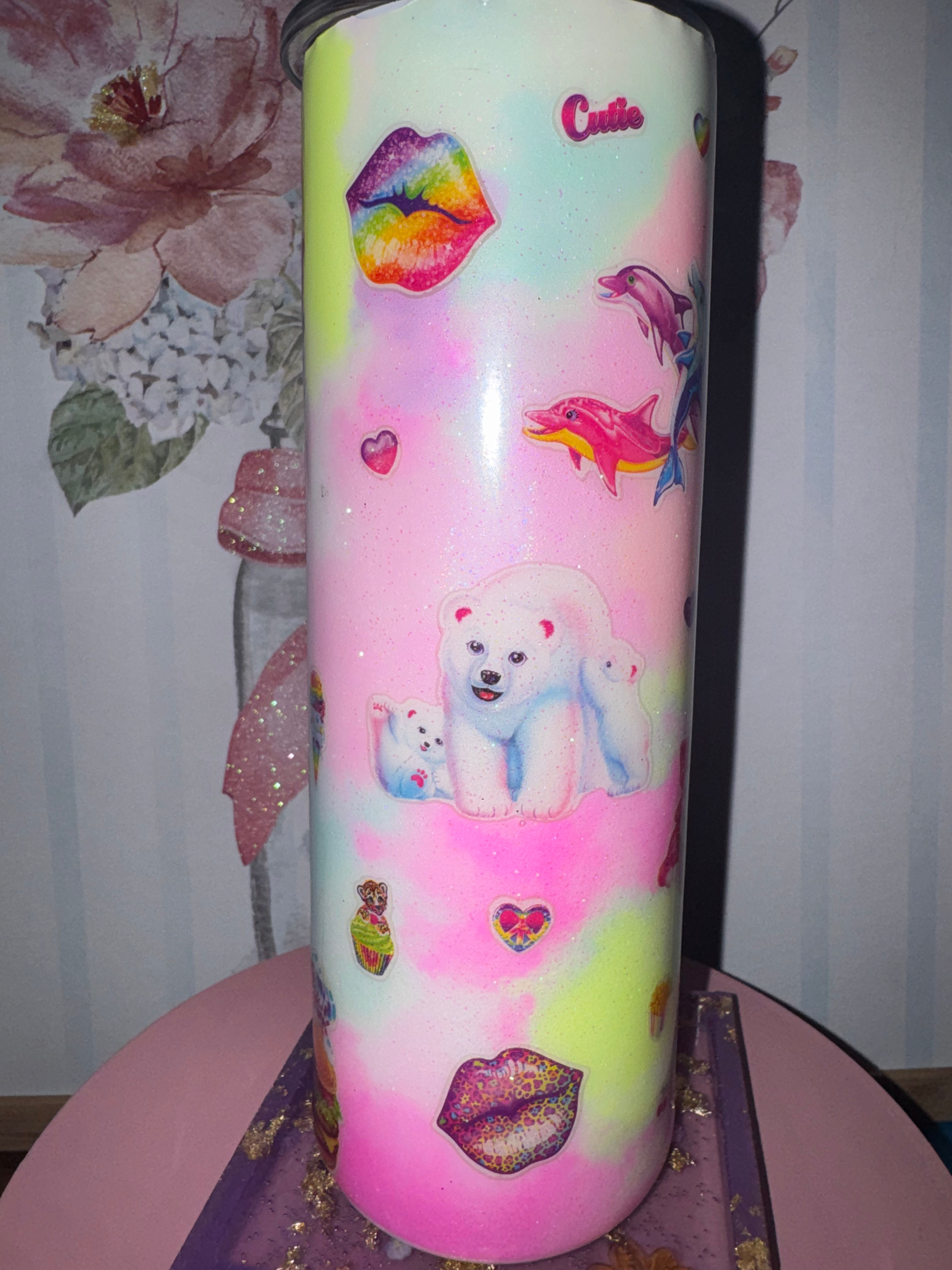 Lisa Frank tumbler