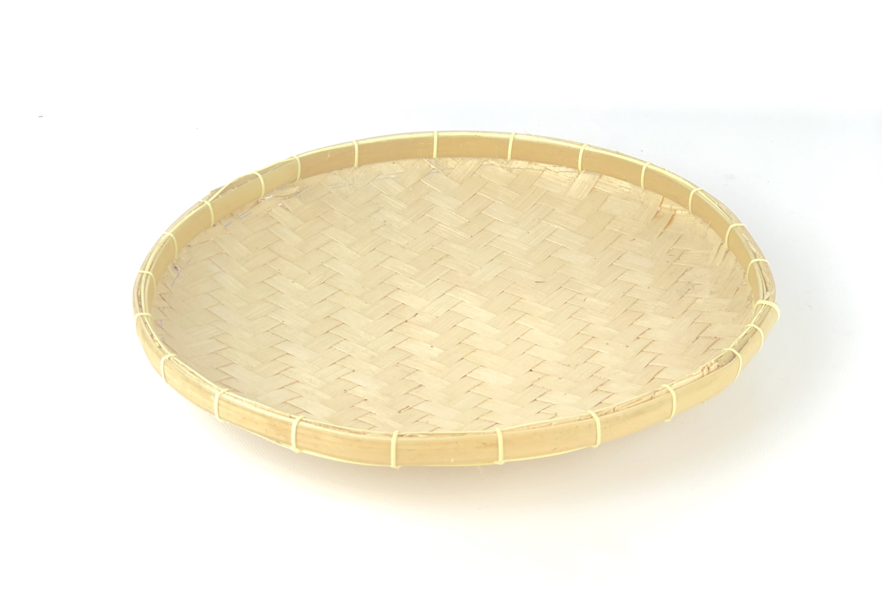 Round Bamboo Tray
