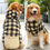 Miniature : Dog Winter Coat  Pet Jacket Plaid Reversible  Vest Cold Weather Dog Clothes Pet 