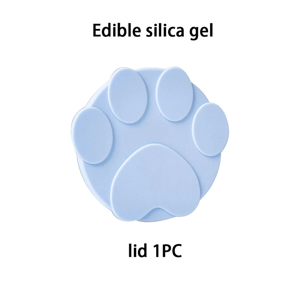 Miniatura: Portable Silicone Dog Cat Canned Lid dog 2-in-1Food Sealer Spoon Pet Food Cover 