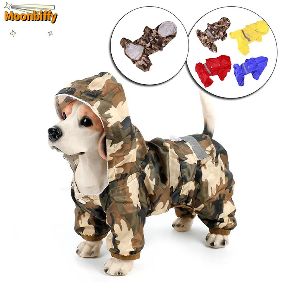 Casual Pet Dog Rain Coat Puppy Clothes Cat Raincoat Waterproof Jacket Outdoor Ra