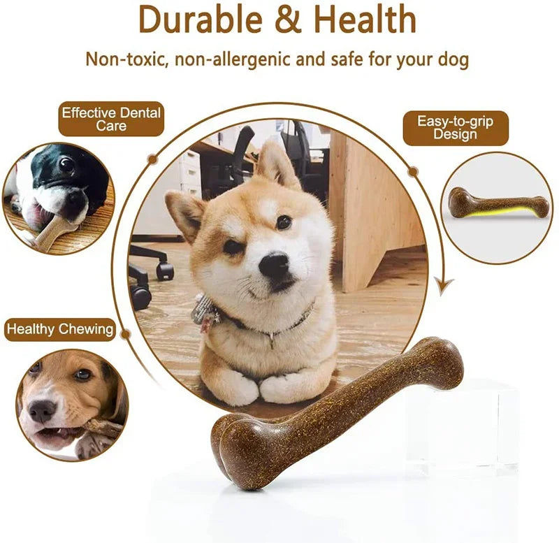 Thumbnail: Beef Flavor Bone Dog Toys for Small Large Dogs Non-Toxic Bite Resistance Puppy T