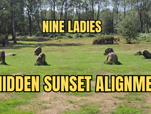 Nine Ladies stone circle on Stanton Moor with hidden 240° sunset alignment linked to Imbolc and Samhain