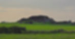 The Sun Stone Bronze Age Monolith (Behind Hedge) Looking at the Face of the Gorsedd Gazing at the Sky, Anglesey, Wales, Bryn Celli Ddu