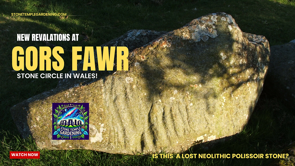 Picture of the lost polissoir stone at Gors Fawr Stone Circle in Preseli, Wales