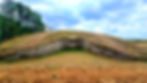 Belas Knap Long Barrow false entrance and horned forecourt, Cotswold–Severn Neolithic chambered tomb near Winchcombe, Gloucestershire, England