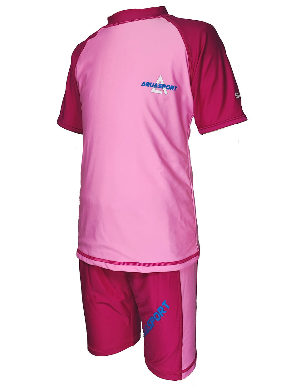 Thumbnail: Sun Protection Short Sleeve 2 pcs Suit 兒童游泳防晒短袖套裝 AS-589