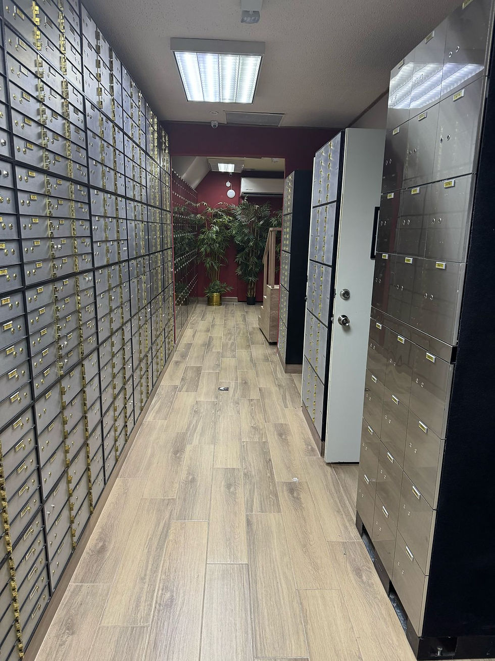 Thumbnail: Stainless steel safe deposit box