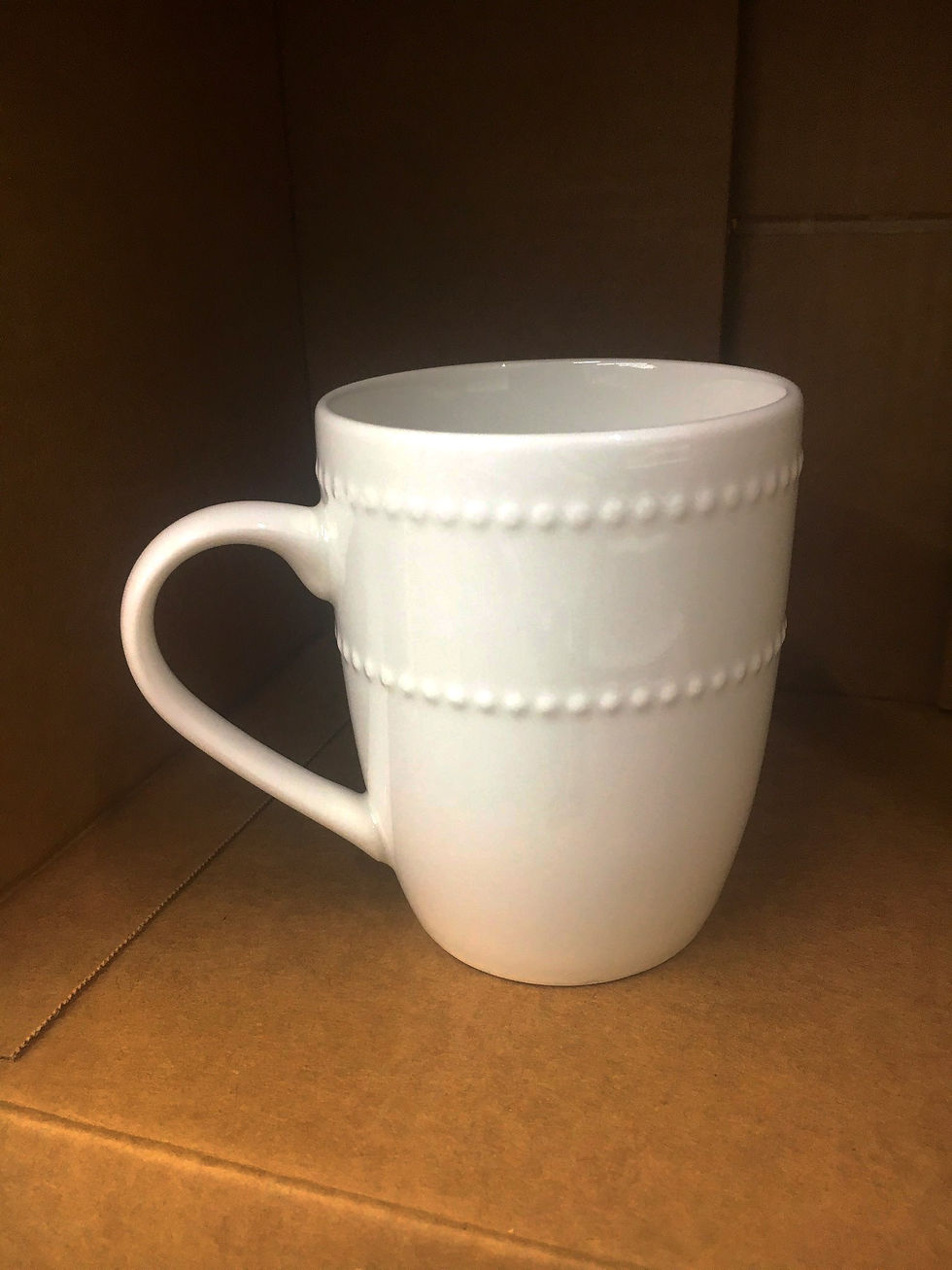 Ceramic White Abbey Mug