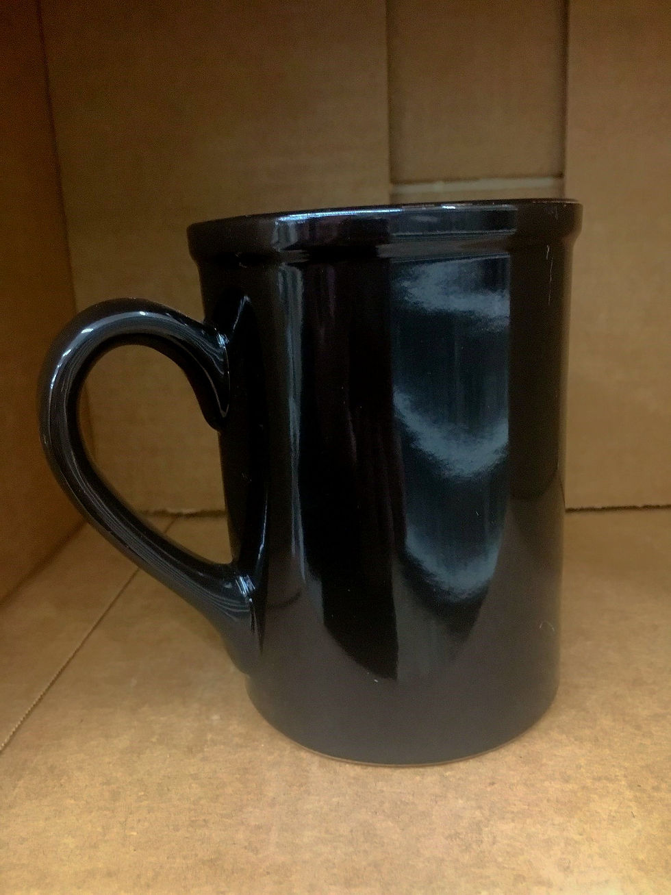 Ceramic Stright Black Mug