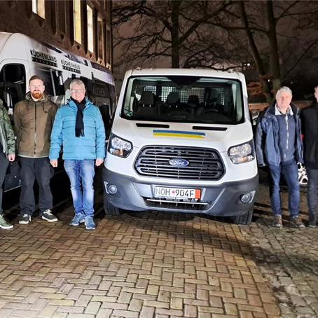 Hilfsgütertransport aus Nordhorn auf dem Weg in die Ukraine