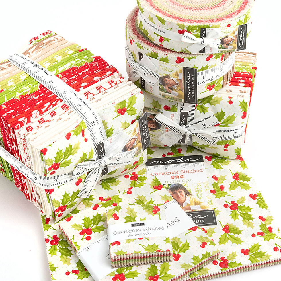 Thumbnail: Moda - CHRISTMAS STITCHED - Layer Cake by Fig Tree & Co. - 20440LC