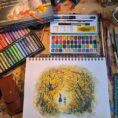 Oil pastels workshop
