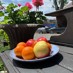 Handmade ceramic fruit bowl